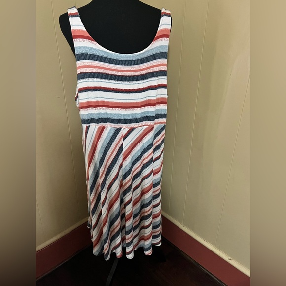 Maurice’s Striped Sleeveless Dress Size 2X Pockets Casual Summer - Picture 3 of 8